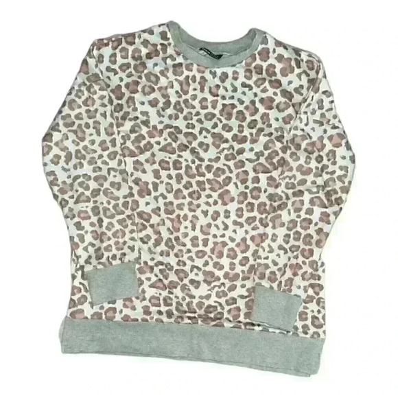 Shein WOMEN'S Tan/Pink Gray Animal Print With Split Hem SIZE-SMALL - Picture 1 of 4